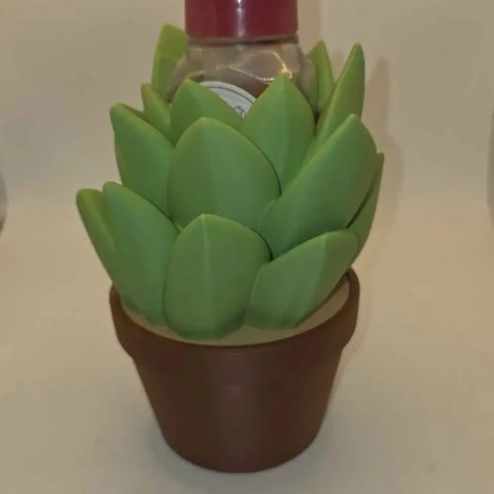 3D Printed Succulent Soap Dispenser – Unique Home Decor